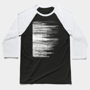 White Noise - Glitch Art - Audio Sound Wave Abstract Baseball T-Shirt